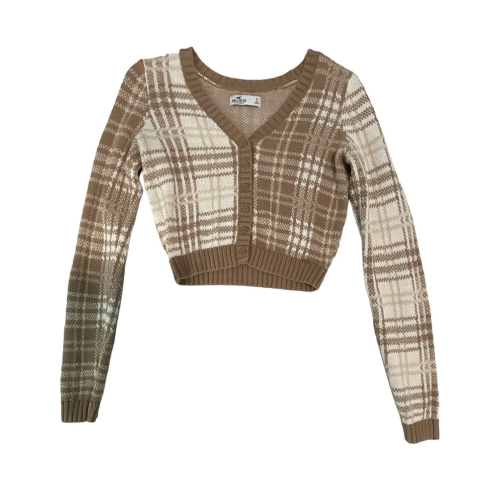 hollister cropped cardigan